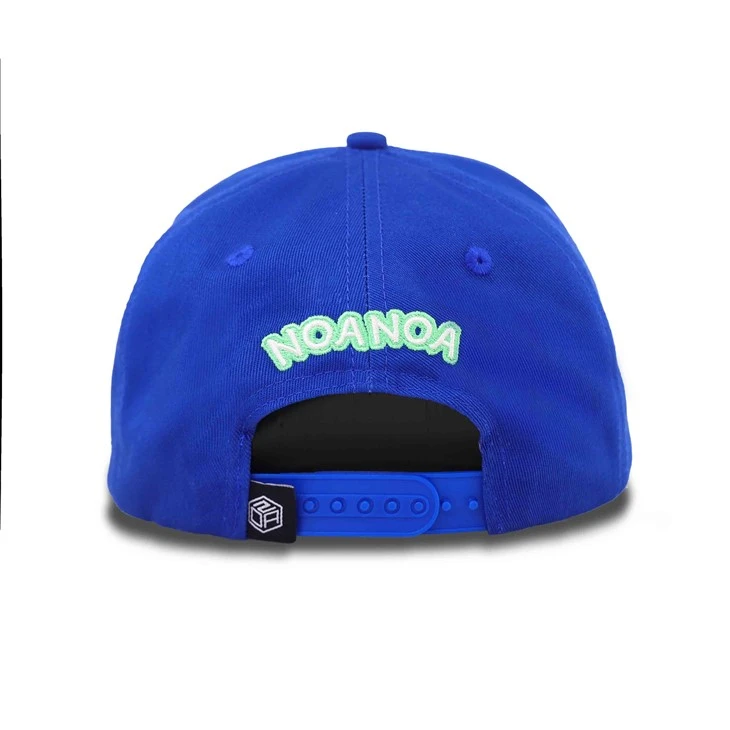 Cute Woven Label Patch Blue Baseball Cap