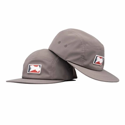 Topi Camper 5 Panel Kain Katun 100% Kustom TCAP Topi Tempel Karet