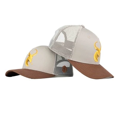 Topi Trucker Panel 6-Kain Katun Kustom TCAP Bordir Datar