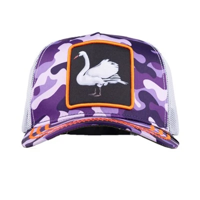 Topi Transfer Panas Kain Poliester Kustom TCAP Topi Trucker Kamuflase